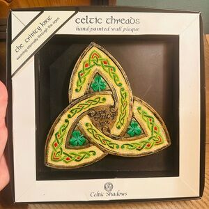 Celtic Threads Hand Painted Trinity Knot Wall Plaque